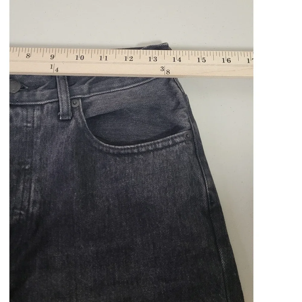 Everlane The‎ Cheeky Jean Womens Washed Black High Rise Button Fly Denim SZ 25